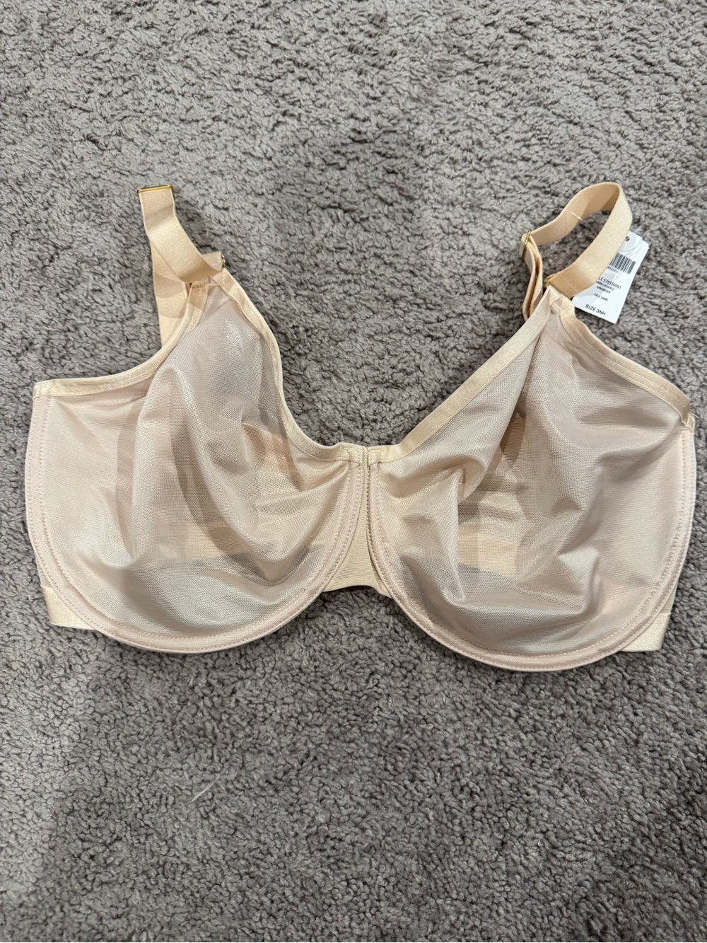 Soma Unbelievable Minimizer Bra 36H Pale Sand Nude Unlined Underwire NWT